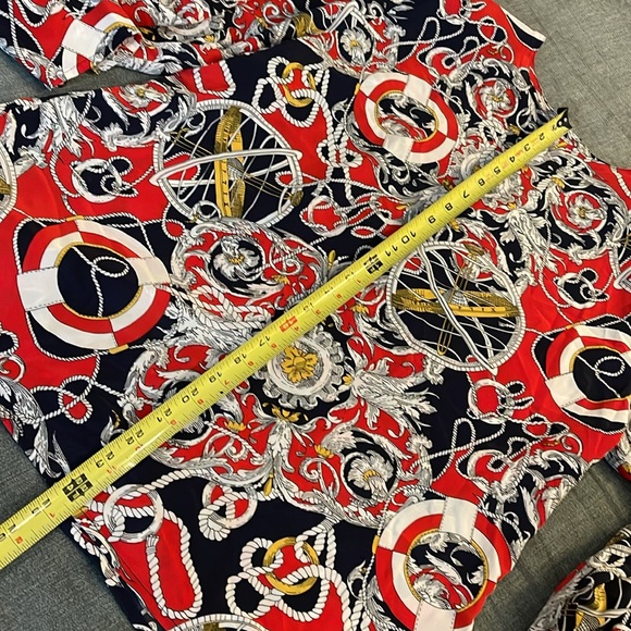 Vintage Breckenridge size 12 nautical themed blouse 24-136 - Picture 7 of 10